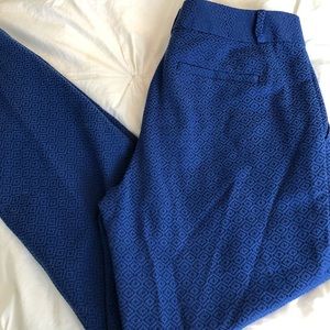 Banana Republic royal blue cropped dress pants